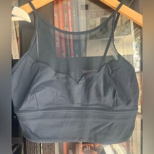High Neck Special Scallop Mesh Bralette & Tank
